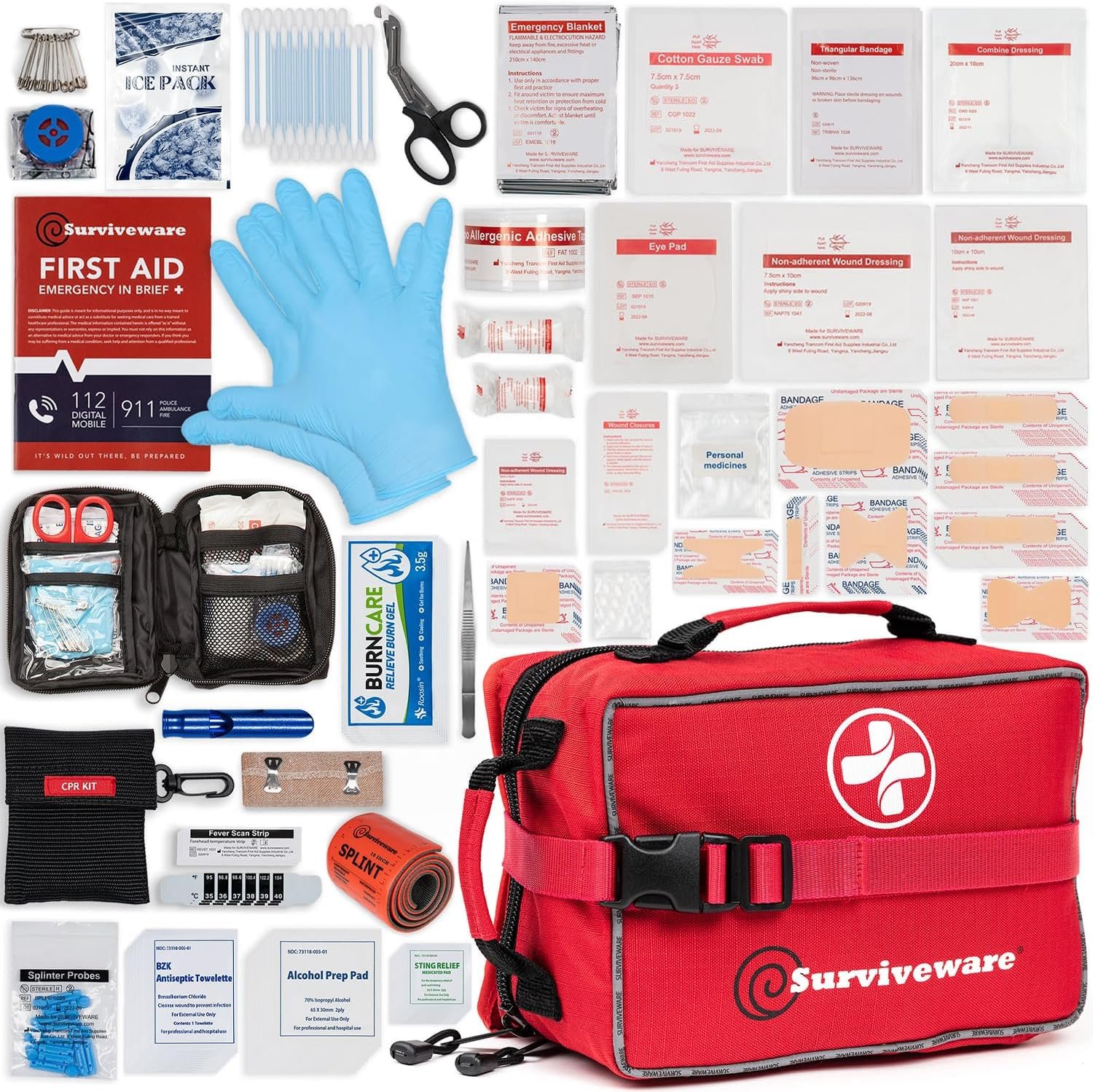 Premium Survival First Aid Kit